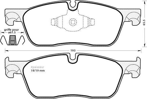 MGA 1222 - Bremžu uzliku kompl., Disku bremzes www.autospares.lv