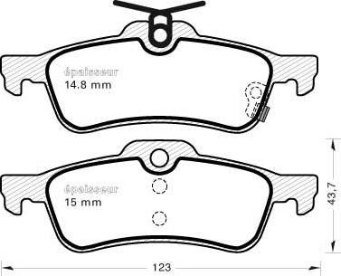 MGA 890 - Bremžu uzliku kompl., Disku bremzes www.autospares.lv