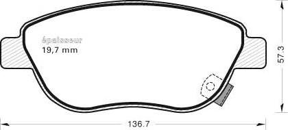 MGA 849 - Тормозные колодки, дисковые, комплект www.autospares.lv