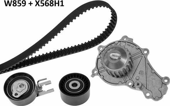 MGA 859K1 - Water Pump & Timing Belt Set www.autospares.lv