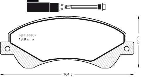 HELLA T1641 - Bremžu uzliku kompl., Disku bremzes www.autospares.lv