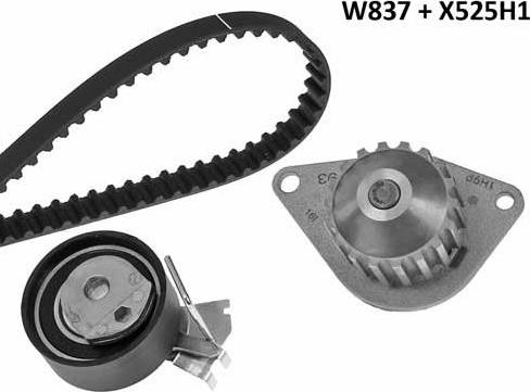 MGA 837K4 - Water Pump & Timing Belt Set www.autospares.lv