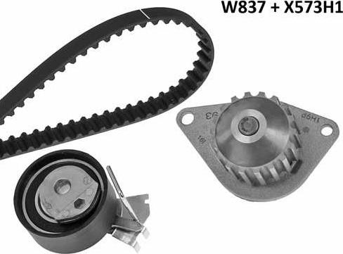 MGA 837K1 - Water Pump & Timing Belt Set www.autospares.lv