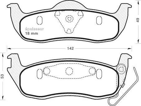 MGA 821 - Bremžu uzliku kompl., Disku bremzes www.autospares.lv