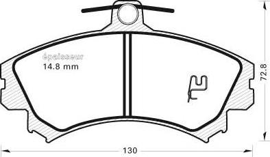 MGA 359 - Bremžu uzliku kompl., Disku bremzes www.autospares.lv