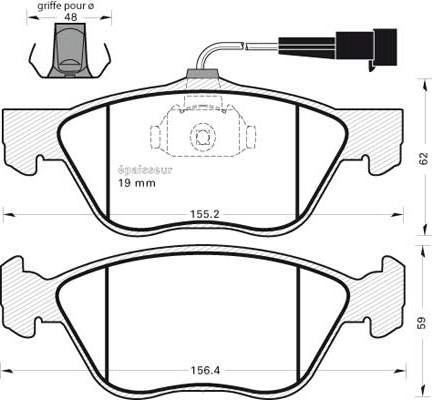 MGA 357 - Bremžu uzliku kompl., Disku bremzes www.autospares.lv