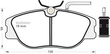 MGA 302 - Brake Pad Set, disc brake www.autospares.lv