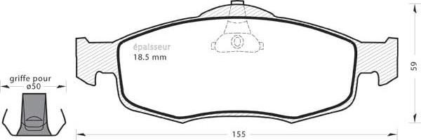 MGA 315 - Bremžu uzliku kompl., Disku bremzes www.autospares.lv