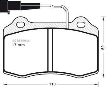 MGA 316 - Bremžu uzliku kompl., Disku bremzes autospares.lv