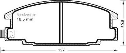 MGA 384 - Тормозные колодки, дисковые, комплект www.autospares.lv