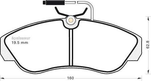 MGA 337 - Brake Pad Set, disc brake www.autospares.lv