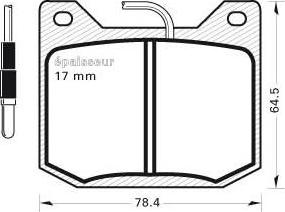 MGA 33 - Тормозные колодки, дисковые, комплект www.autospares.lv