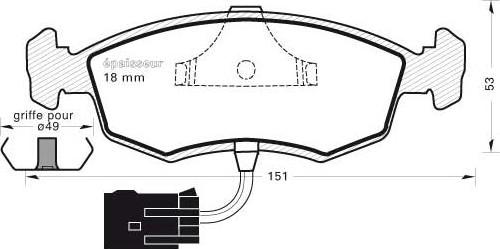 FTE BL1356A2 - Тормозные колодки, дисковые, комплект www.autospares.lv