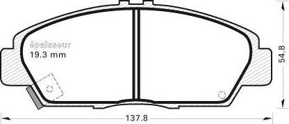 MGA 379 - Brake Pad Set, disc brake www.autospares.lv