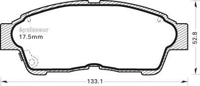 MGA 375 - Bremžu uzliku kompl., Disku bremzes autospares.lv