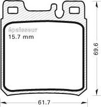 MGA 372 - Bremžu uzliku kompl., Disku bremzes www.autospares.lv