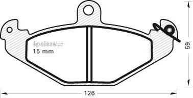 Triscan 36234510 - Bremžu uzliku kompl., Disku bremzes autospares.lv