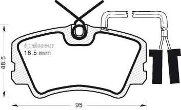 Textar 21166 - Bremžu uzliku kompl., Disku bremzes www.autospares.lv