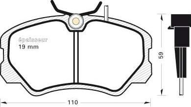 MGA 243 - Тормозные колодки, дисковые, комплект www.autospares.lv