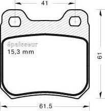 MGA 247 - Bremžu uzliku kompl., Disku bremzes autospares.lv