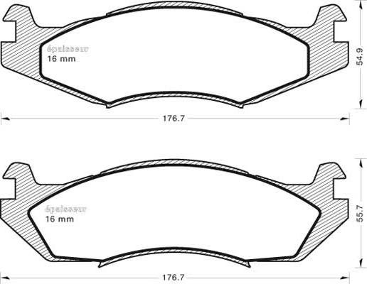 Spidan 31846 - Bremžu uzliku kompl., Disku bremzes www.autospares.lv