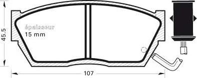 MGA 251 - Brake Pad Set, disc brake www.autospares.lv