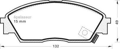 MGA 253 - Bremžu uzliku kompl., Disku bremzes autospares.lv