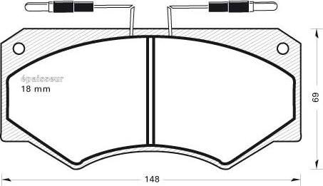 MGA 269 - Bremžu uzliku kompl., Disku bremzes autospares.lv