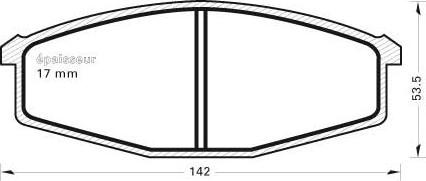 MGA 264 - Bremžu uzliku kompl., Disku bremzes www.autospares.lv