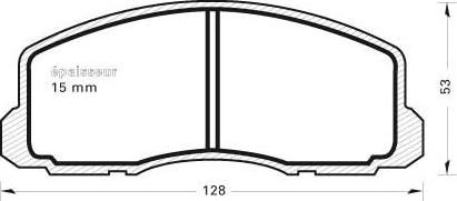 MGA 261 - Brake Pad Set, disc brake www.autospares.lv