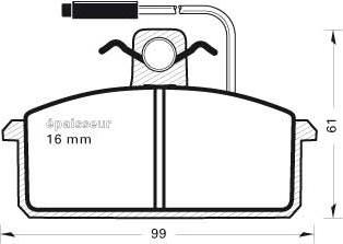 FTE 9001628 - Brake Pad Set, disc brake www.autospares.lv