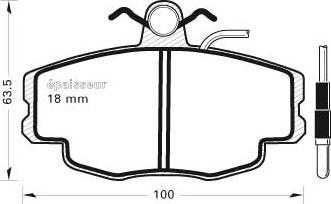 HELLA 530032838 - Brake Pad Set, disc brake www.autospares.lv