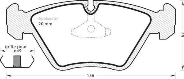 MGA 236 - Bremžu uzliku kompl., Disku bremzes autospares.lv