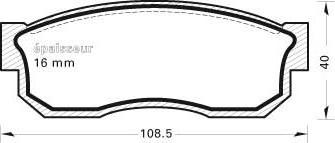 MGA 238 - Bremžu uzliku kompl., Disku bremzes www.autospares.lv