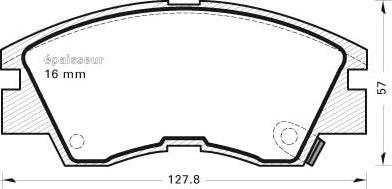 MGA 279 - Bremžu uzliku kompl., Disku bremzes www.autospares.lv