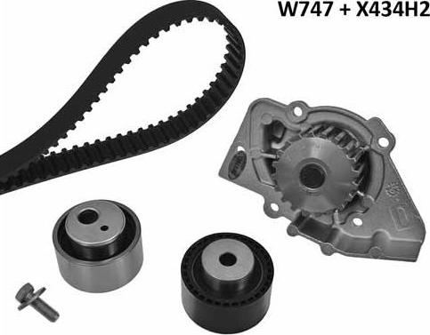 MGA 747K4 - Water Pump & Timing Belt Set www.autospares.lv