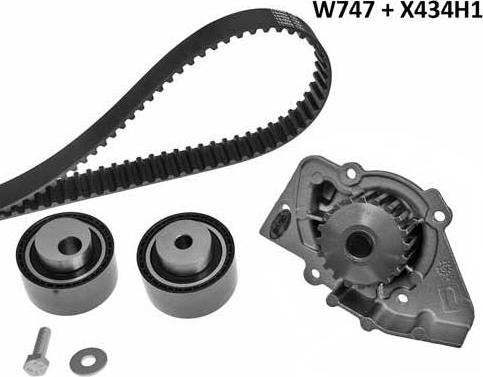 MGA 747K2 - Water Pump & Timing Belt Set www.autospares.lv