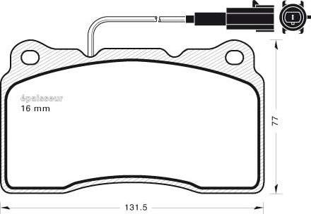 MGA 755 - Bremžu uzliku kompl., Disku bremzes autospares.lv