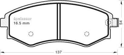 MGA 761 - Brake Pad Set, disc brake www.autospares.lv