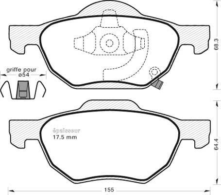 MGA 767 - Bremžu uzliku kompl., Disku bremzes www.autospares.lv