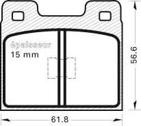 MGA 76 - Brake Pad Set, disc brake www.autospares.lv