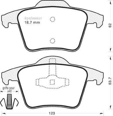 MGA 711 - Bremžu uzliku kompl., Disku bremzes www.autospares.lv