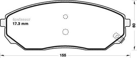 MGA 712 - Bremžu uzliku kompl., Disku bremzes www.autospares.lv