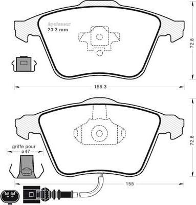 MGA 784 - Bremžu uzliku kompl., Disku bremzes www.autospares.lv