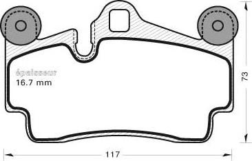 MGA 781 - Тормозные колодки, дисковые, комплект www.autospares.lv