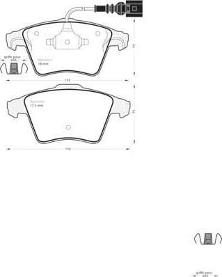 MGA 739 - Тормозные колодки, дисковые, комплект www.autospares.lv