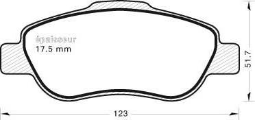 MGA 731 - Brake Pad Set, disc brake www.autospares.lv