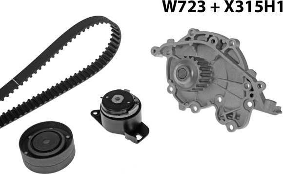 MGA 723K1 - Water Pump & Timing Belt Set www.autospares.lv