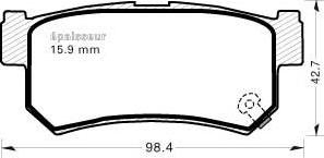 Magneti Marelli 600000099660 - Тормозные колодки, дисковые, комплект www.autospares.lv