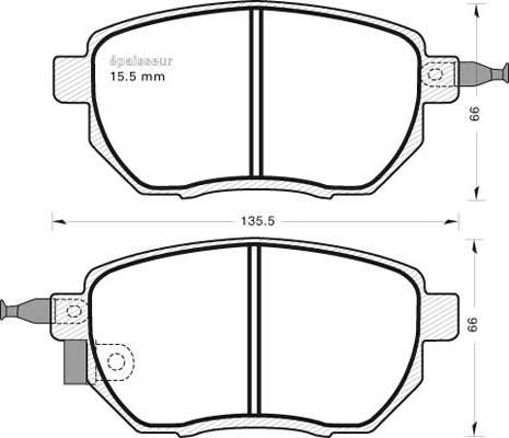 Ferodo FSL1786 - Brake Pad Set, disc brake www.autospares.lv